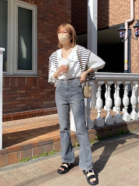 「Wrangler」｜「アイテム（その他）」を使った、ike_lemageさん（レディース・164cm）の春コーディネート
