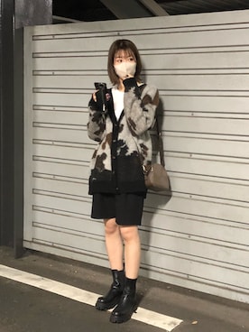 「アニマル」｜「アイテム（ブーツ）」を使った、ike_lemageさん（レディース・164cm）の秋コーディネート