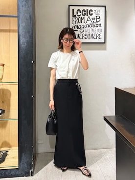 「CAPRICIEUX LE'MAGE（カプリシューレマージュ）のアイテム（スカート）」を使った、ike_lemageさん（レディース・164cm）の夏コーディネート
