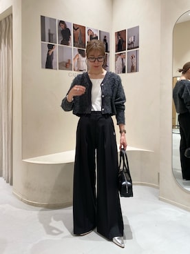 「ショート丈トップス」｜「アイテム（パンプス）」を使った、ike_lemageさん（レディース・164cm）の秋コーディネート