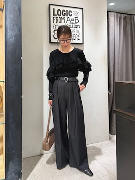 「アイテム（バングル/リストバンド）」を使った、ike_lemageさん（レディース・164cm）の秋コーディネート