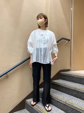 「シースルー」｜「アイテム（その他シューズ）」を使った、ike_lemageさん（レディース・164cm）の春コーディネート