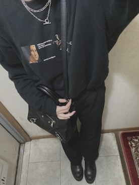 「PBLIM（ページボーイリム）のアイテム（スラックス）」を使った、かぷりこさん（レディース・161cm）の冬コーディネート