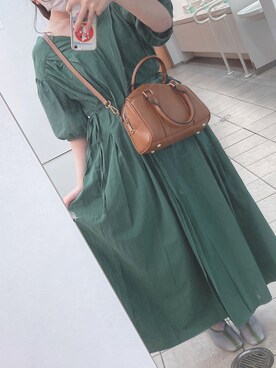 「BEAMS」｜「アイテム（ボストンバッグ）」を使った、ma~さん（レディース・152cm）の秋コーディネート