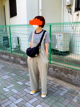 「JOURNAL STANDARD relume（ジャーナルスタンダード　レリューム）のアイテム（オールインワン・サロペット）」を使った、ゆり☺︎さん（レディース・161cm）の夏コーディネート