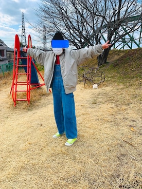 「SLOBE IENA（スローブイエナ）のアイテム（オールインワン・サロペット）」を使った、ゆり☺︎さん（レディース・161cm）の冬コーディネート