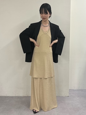 「SHENERY（シーナリー）のアイテム（テーラードジャケット）」を使った、NAGATA_167cmさん（レディース・167cm）の夏コーディネート
