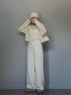 「NEW ERA（ニューエラ）のニューエラ  920 WASHED MNLOGO IVO WHI 25J（キャップ）」を使った、SHOさん（レディース・165cm）の夏コーディネート