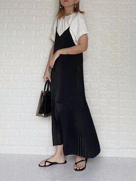 「キャミソールワンピ」｜SHOさん（レディース・165cm）の夏コーディネート