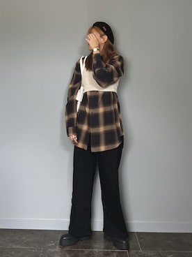 「FOSSIL（フォッシル）のアイテム（アクセサリー）」を使った、SHOさん（レディース・165cm）の秋コーディネート