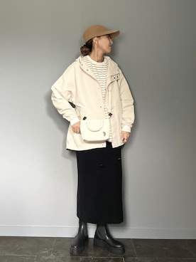 「運動会」｜「アイテム（ジャケット/アウター）」を使った、SHOさん（レディース・165cm）の秋コーディネート