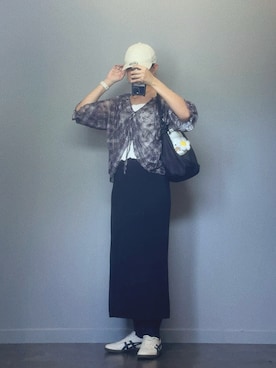 「アイテム（キャミソール）」を使った、SHOさん（レディース・165cm）の夏コーディネート