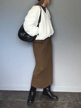 「Fizz（フィズ）のアイテム（ブルゾン）」を使った、SHOさん（レディース・165cm）の秋コーディネート