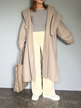 「エアフォースワン」｜「アイテム（その他アウター）」を使った、SHOさん（レディース・165cm）の秋コーディネート