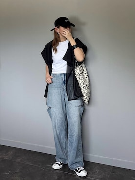 「Java（ジャバ）のアイテム」を使った、SHOさん（レディース・165cm）の春コーディネート