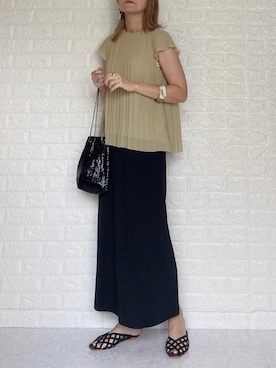 「UNIQLO U」｜SHOさん（レディース・165cm）の夏コーディネート