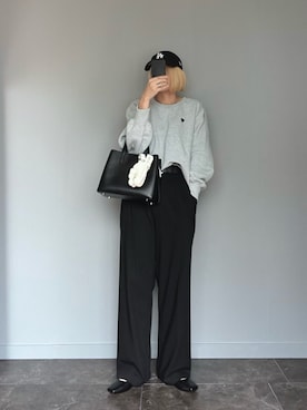 「アイテム（スウェット）」を使った、SHOさん（レディース・165cm）の秋コーディネート