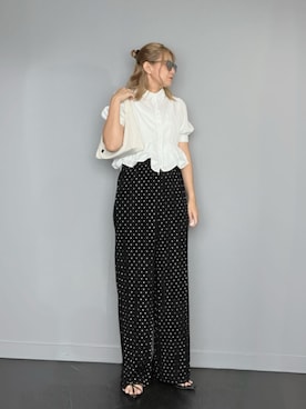 「tiptop（ティップトップ）のアイテム」を使った、SHOさん（レディース・165cm）の夏コーディネート