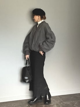 「tiptop（ティップトップ）のアイテム（ジャケット/アウター）」を使った、SHOさん（骨格ウェーブ・レディース・165cm）の冬コーディネート