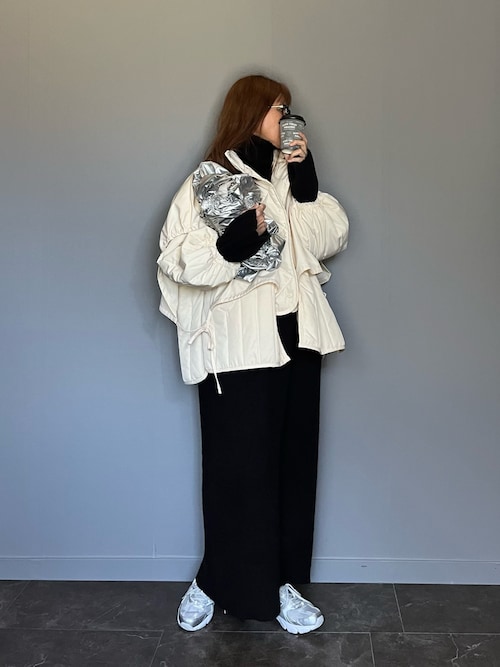 レイヤードボリュームスリーブダウン select moca selectmoca