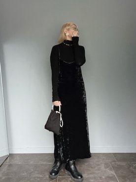 「アイテム（Tシャツ/カットソー）」を使った、SHOさん（レディース・165cm）の秋コーディネート