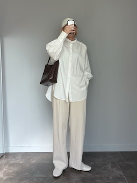 「アイテム（帽子）」を使った、SHOさん（骨格ウェーブ・レディース・165cm）の秋コーディネート