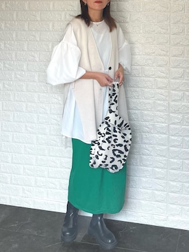 「SUGAR BISKET（シュガービスケット）のアイテム（ブーツ）」を使った、SHOさん（レディース・165cm）の秋コーディネート