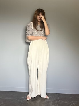 「今日のコスメと服」｜「アイテム（サロペット/オーバーオール）」を使った、SHOさん（レディース・165cm）の夏コーディネート