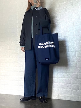「FUDGE」｜「アイテム（ブルゾン）」を使った、SHOさん（レディース・165cm）の冬コーディネート