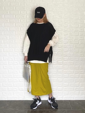 「Ungrid（アングリッド）のアイテム（ピアス（両耳用））」を使った、SHOさん（レディース・165cm）の春コーディネート