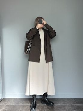 SHOさん（骨格ウェーブ・レディース・165cm）の秋コーディネート