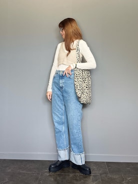 「FOSSIL（フォッシル）のアイテム（アクセサリー）」を使った、SHOさん（レディース・165cm）の秋コーディネート