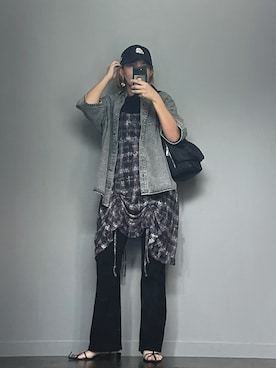 「アイテム（ワンピース）」を使った、SHOさん（レディース・165cm）の夏コーディネート