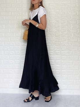 「キャミソールワンピ」｜SHOさん（レディース・165cm）の夏コーディネート