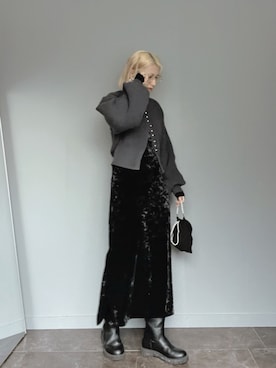 SHOさん（骨格ウェーブ・レディース・165cm）の冬コーディネート