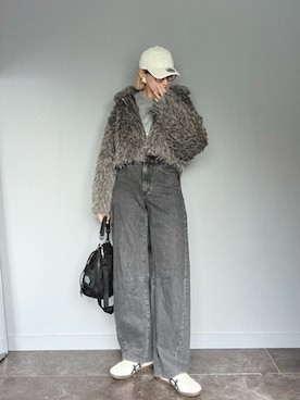 「アイテム（ブルゾン）」を使った、SHOさん（レディース・165cm）の秋コーディネート