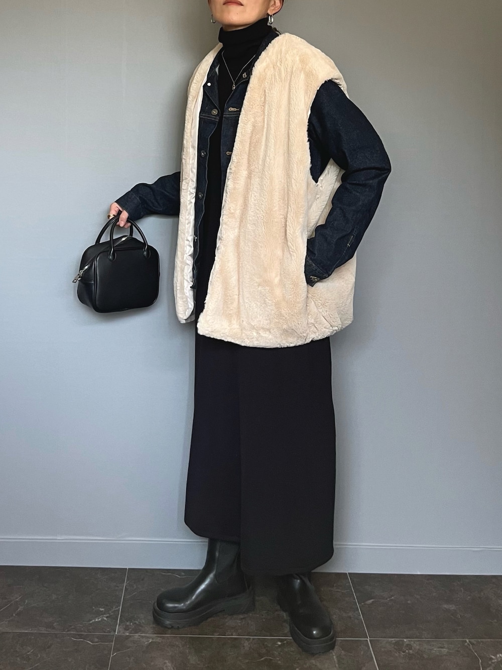 CB CRESTBRIDGE ラナブレンドバックチェックワンピース CB CRESTBRIDGE（シービークレストブリッジ）の「ラナブレンド