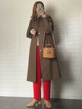 「MACKINTOSH PHILOSOPHY（ﾏｯｷﾝﾄｯｼｭ ﾌｨﾛｿﾌｨｰ）のアイテム（その他アウター）」を使った、SHOさん（レディース・165cm）の冬コーディネート