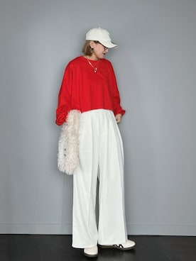 「GeeRA（ジーラ）のアイテム」を使った、SHOさん（レディース・165cm）の秋コーディネート