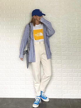 「Ungrid（アングリッド）のアイテム（ピアス（両耳用））」を使った、SHOさん（レディース・165cm）の春コーディネート