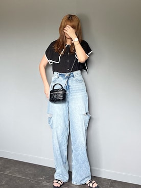 「SKAGEN(スカーゲン)のアイテム(ブレスレット)」を使った、SHOさん(レディース・165cm)の夏コーディネート