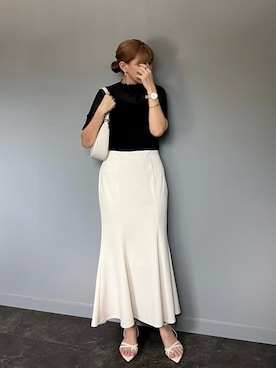 「SKAGEN(スカーゲン)のアイテム(ブレスレット)」を使った、SHOさん(レディース・165cm)の夏コーディネート