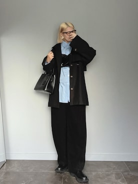 「アイテム（ハンドバッグ）」を使った、SHOさん（レディース・165cm）の秋コーディネート