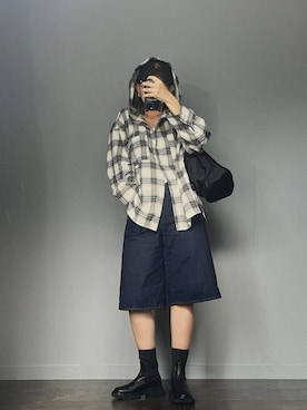 「アイテム（ブーツ）」を使った、SHOさん（レディース・165cm）の夏コーディネート
