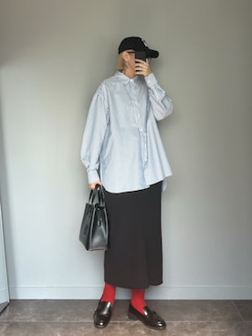 「tutuanna（チュチュアンナ）のアイテム（ソックス/靴下）」を使った、SHOさん（レディース・165cm）の秋コーディネート