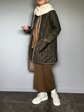 「エアフォースワン」｜「アイテム（その他アウター）」を使った、SHOさん（レディース・165cm）の冬コーディネート