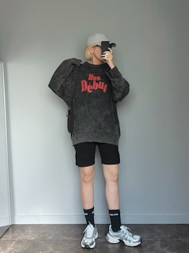 「アイテム（レッグウェア）」を使った、SHOさん（レディース・165cm）の秋コーディネート