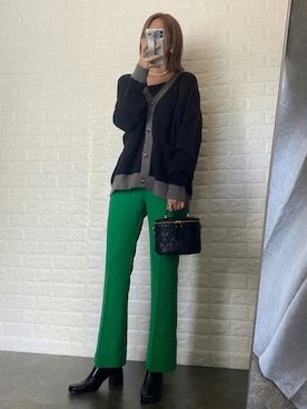 「AS KNOW AS PINKY（アズノゥアズピンキー）のアイテム（ブーツ）」を使った、SHOさん（レディース・165cm）の秋コーディネート