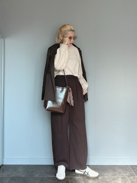 SHOさん（骨格ウェーブ・レディース・165cm）の冬コーディネート