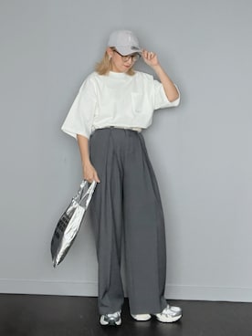 「Aunt Marie's（アントマリーズ）のアイテム」を使った、SHOさん（レディース・165cm）の春コーディネート